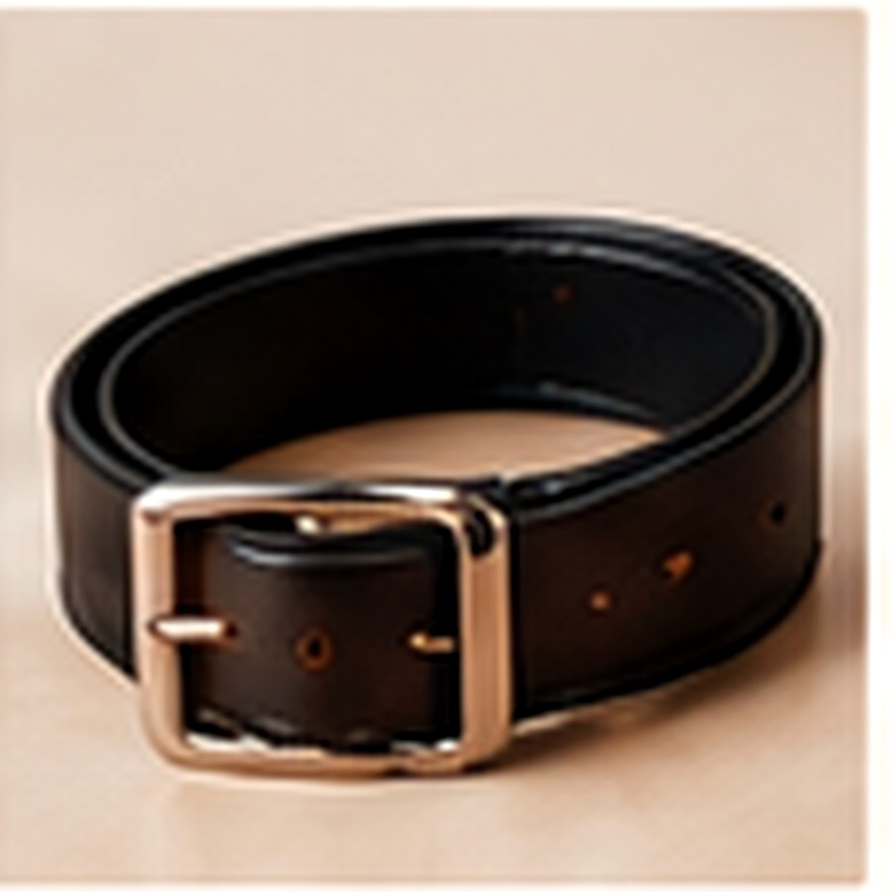 Leather belt detail