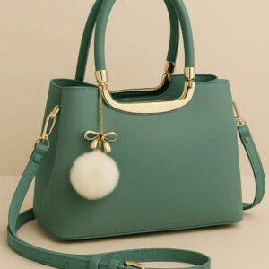Emerald Green Structured Handbag