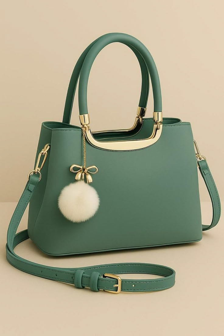 quentra product image qsc product 03 Emerald Green Structured Handbag