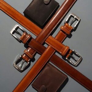 Leather Belt and Wallet Gift Set